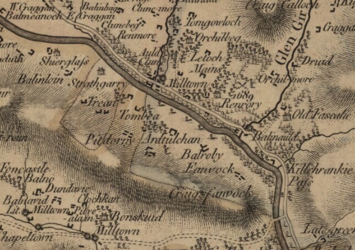 Map of Ardtulichan, 1783