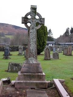 Memorial cross in Blair Atholl Churchyard