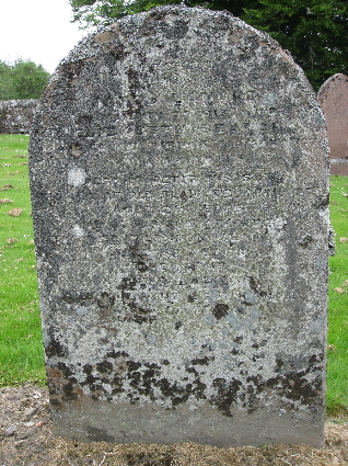 Memorial to James Lamont of Tirinie