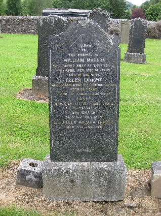 Memorial to William MacAra and Helen Lamont