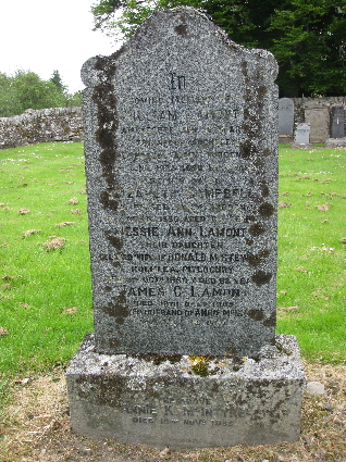 Memorial to William Lamont of Trinafour