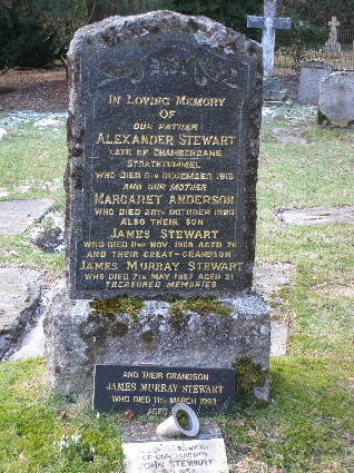 Memorial to Alexander Stewart of Chamberbane